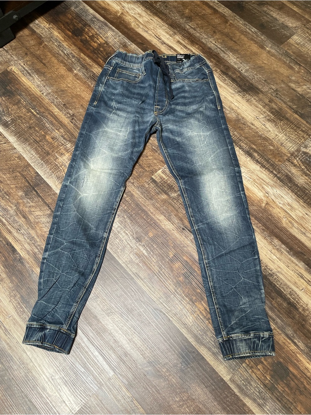 American Eagle Outfitters Men's Faded Blue Slim Jogger Jeans